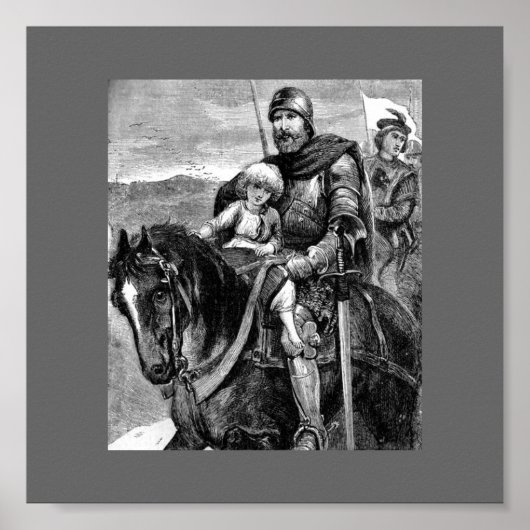 中世の騎士のポスター ポスター (正面)