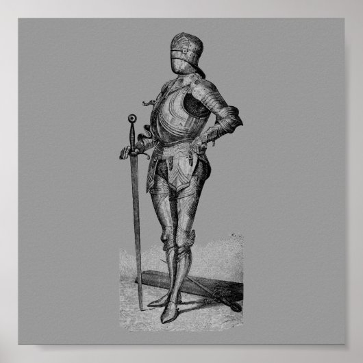 中世の騎士のポスター ポスター (正面)