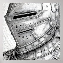 中世の騎士の兜の詳細ぬりえ
