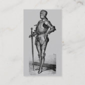 中世の騎士の名刺 名刺 (裏面)