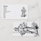 中世の騎士の名刺 名刺 (正面/裏面)