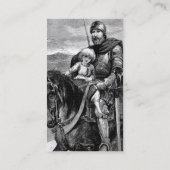 中世の騎士の名刺 名刺 (裏面)