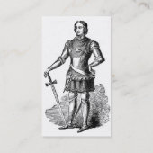 中世の騎士の名刺 名刺 (裏面)