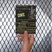 中世の騎士の最初の誕生日招待状 招待状