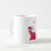 中世の騎士の馬 装甲 ファンタジー コーヒーマグカップ (正面左)