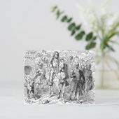 中世の騎士はがき ポストカード (スタンド正面)