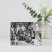 中世の騎士はがき ポストカード (スタンド正面)