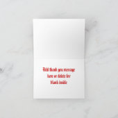 中世の騎士サンキューノートカード サンキューカード (内部)