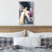 中世の騎士レディアンティーク絵画ズ キャンバスプリント (インサイチュ (寝室))