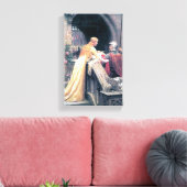 中世の騎士レディアンティーク絵画ズ キャンバスプリント (インサイチュ (リビング))