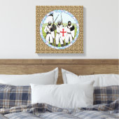 中世の騎士団テンプル キャンバスプリント (インサイチュ (寝室))