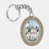 中世の騎士団テンプル キーホルダー (正面左)