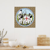 中世の騎士団テンプル ポスター (キッチン)