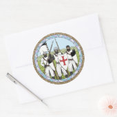 中世の騎士団テンプル ラウンドシール (封筒)