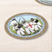 中世の騎士団テンプル ラウンドペーパーコースター (アングル)