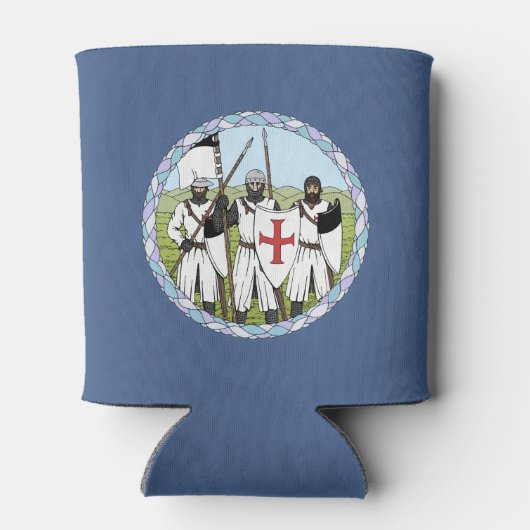 中世の騎士団テンプル 缶クーラー (裏面)