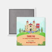 中世の騎士大会男子バースデーパーティー マグネット (正面/裏面)