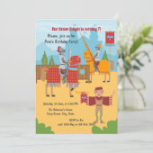 中世の騎士大会男子バースデーパーティー 招待状 (スタンド正面)