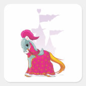 中世の騎士馬の鎧ファンタジー スクエアシール