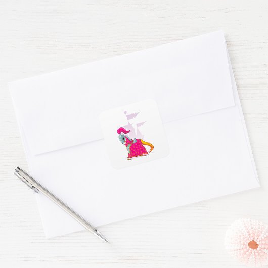 中世の騎士馬の鎧ファンタジー スクエアシール