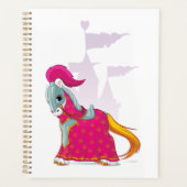 中世の騎士馬の鎧ファンタジー プランナー手帳 (正面)