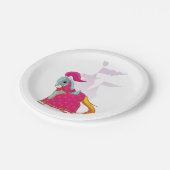 中世の騎士馬の鎧ファンタジー ペーパープレート (アングル)