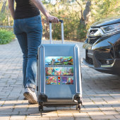 中世の騎士馬、騎士、悪魔、誘惑 シール (スーツケースインサイチュ)