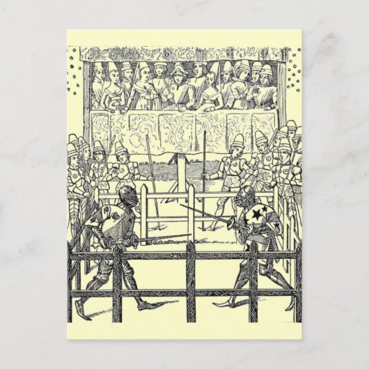 中世の騎士騎士騎士団はがき ポストカード (正面)