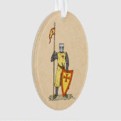 中世の騎士13世紀初頭 オーナメント (正面)