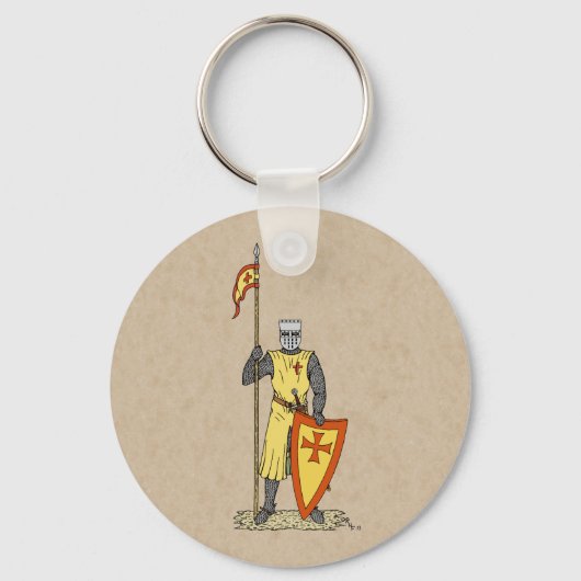 中世の騎士13世紀初頭 キーホルダー (正面)