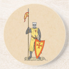 中世の騎士13世紀初頭 コースター