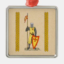 中世の騎士13世紀初頭 メタルオーナメント