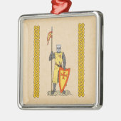 中世の騎士13世紀初頭 メタルオーナメント (左)