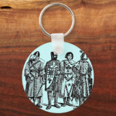 中世の騎士 キーホルダー (正面)
