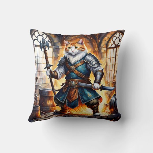 中世の騎士 クッション (裏面)