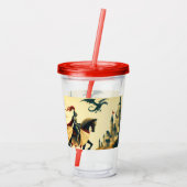 中世の騎士/ドラゴン/城ファンティ アクリルタンブラー (裏面)