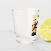 中世の騎士/ドラゴン/城ファンティ ショットグラス (左)