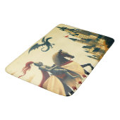 中世の騎士/ドラゴン/城ファンティ バスマット (アングル)