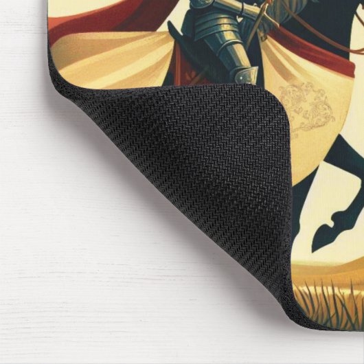 中世の騎士/ドラゴン/城ファンティ マウスパッド (コーナー)