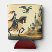 中世の騎士/ドラゴン/城ファンティ 缶クーラー (裏面)