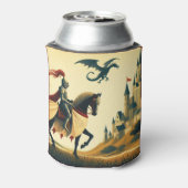 中世の騎士/ドラゴン/城ファンティ 缶クーラー (缶裏面)
