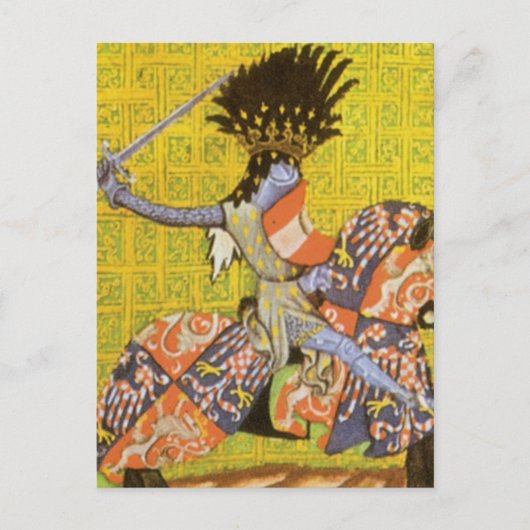 中世の騎士 ポストカード (正面)