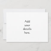 中世の騎士 招待状 (裏面)