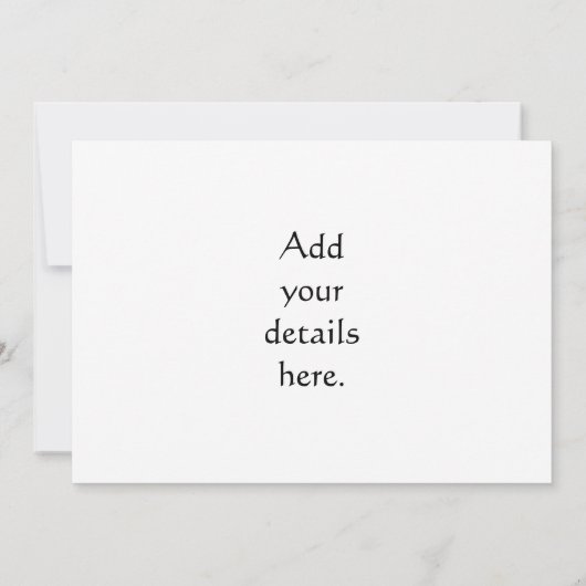 中世の騎士 招待状 (裏面)