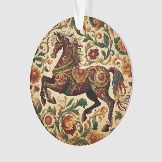 中世の魔法のシチュー開花 オーナメント (正面)