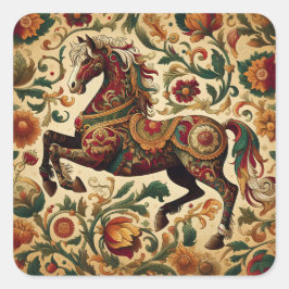 中世の魔法のシチュー開花 スクエアシール