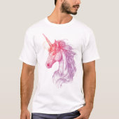 中世の魔術師ユニコーン（1） Tシャツ (正面)