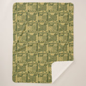 中世の鳥と獅子 シェルパブランケット (正面)