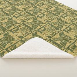 中世の鳥と獅子 シェルパブランケット