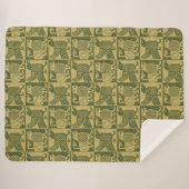 中世の鳥と獅子 シェルパブランケット (正面(横))